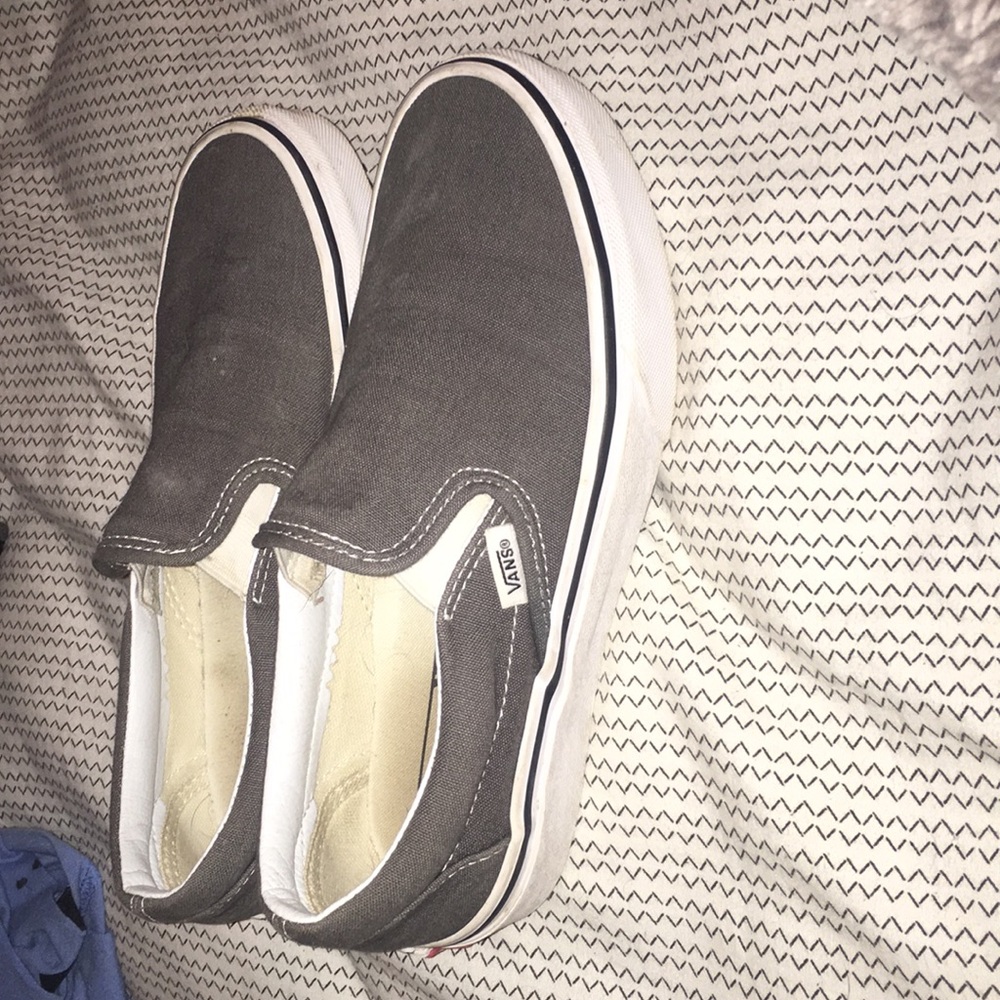 Slip on gray vans